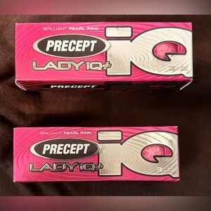 Precept Lady IQ+ Brilliant Pearl Pink Golf Balls – Set of 2 Boxes
